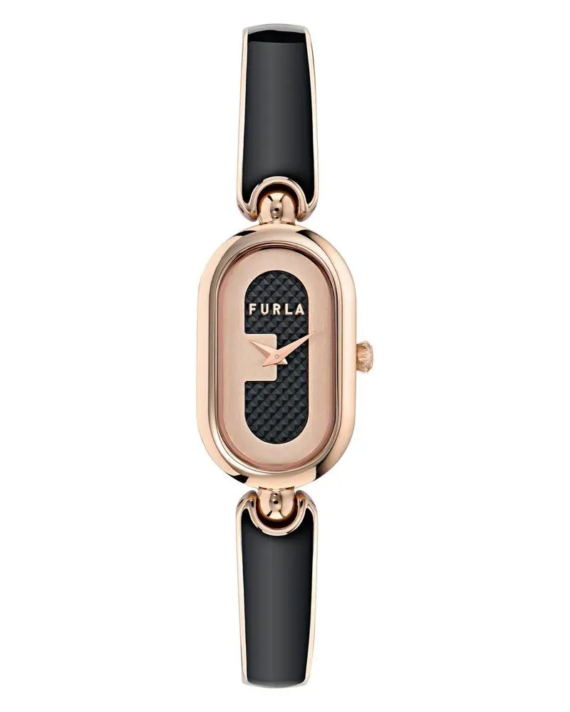 Furla Uhr Quarz-Analoguhr  Ooh black Schwarz