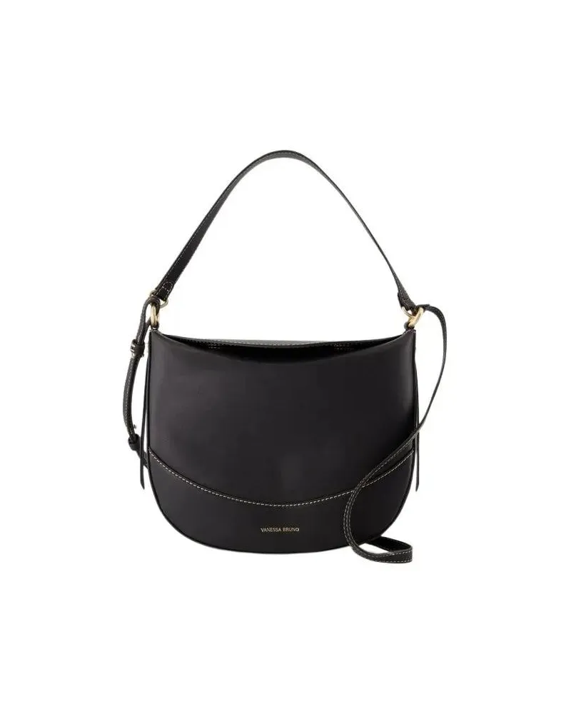 Vanessa Bruno Hobo Bags Daily Mm Handbag - Leather - Black schwarz Schwarz
