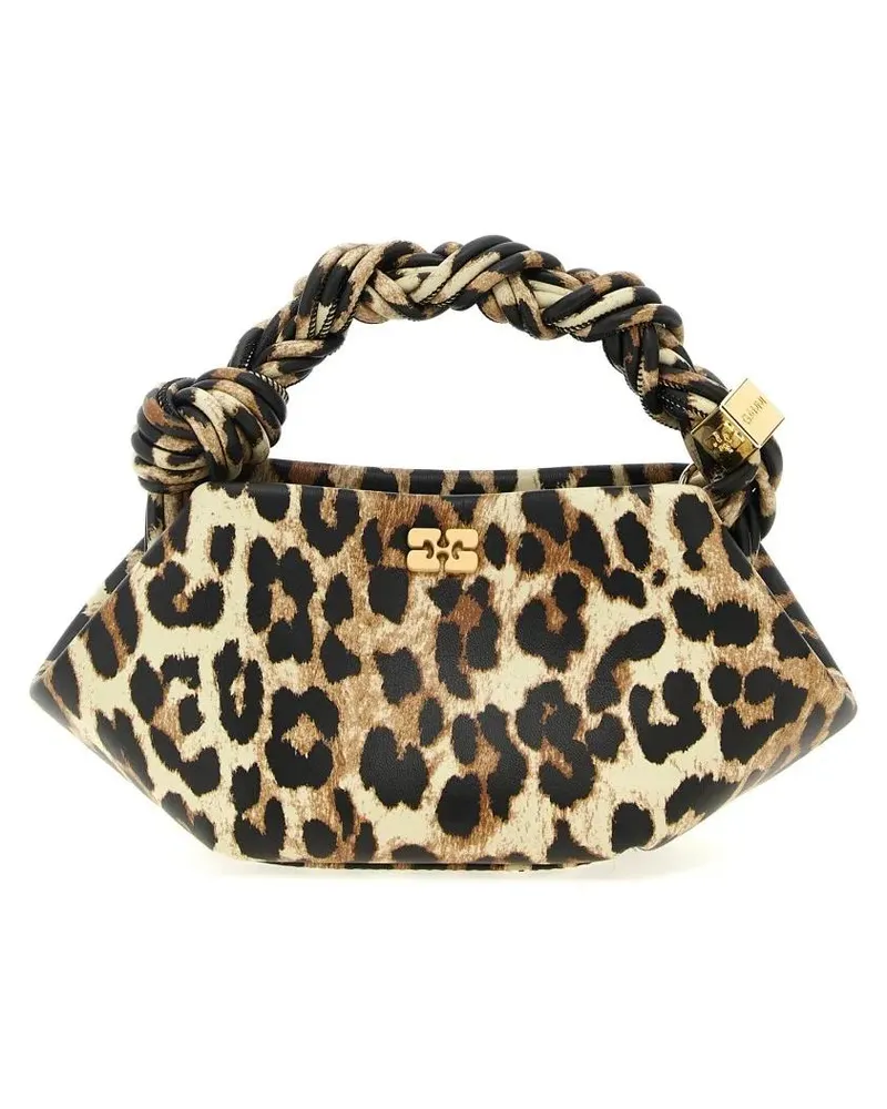 Ganni Hobo Bags 'Bou Bag Mini Leopard' Handbag braun Braun