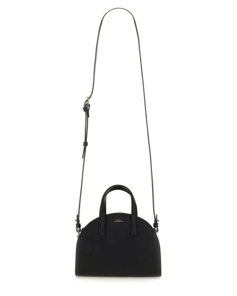 A.P.C. Shopper & Totes "Demi-Lune" Small Tote Bag schwarz Schwarz