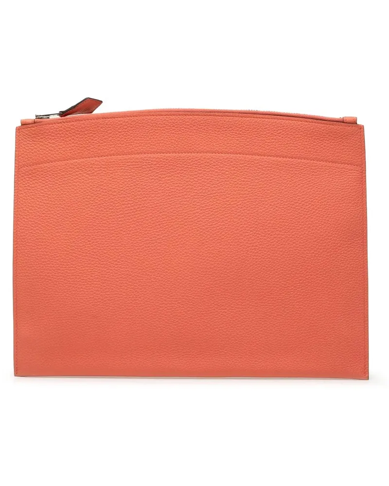 Hermès Clutches Medium Togo Bazar Pouch orange Orange