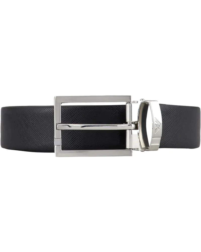 Emporio Armani Gürtel Belts Black schwarz Schwarz