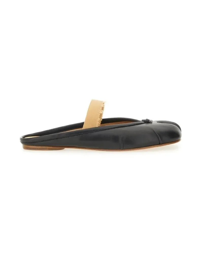 Maison Margiela Slipper & Pantoletten Mule Tabi With Elastic Band schwarz Schwarz
