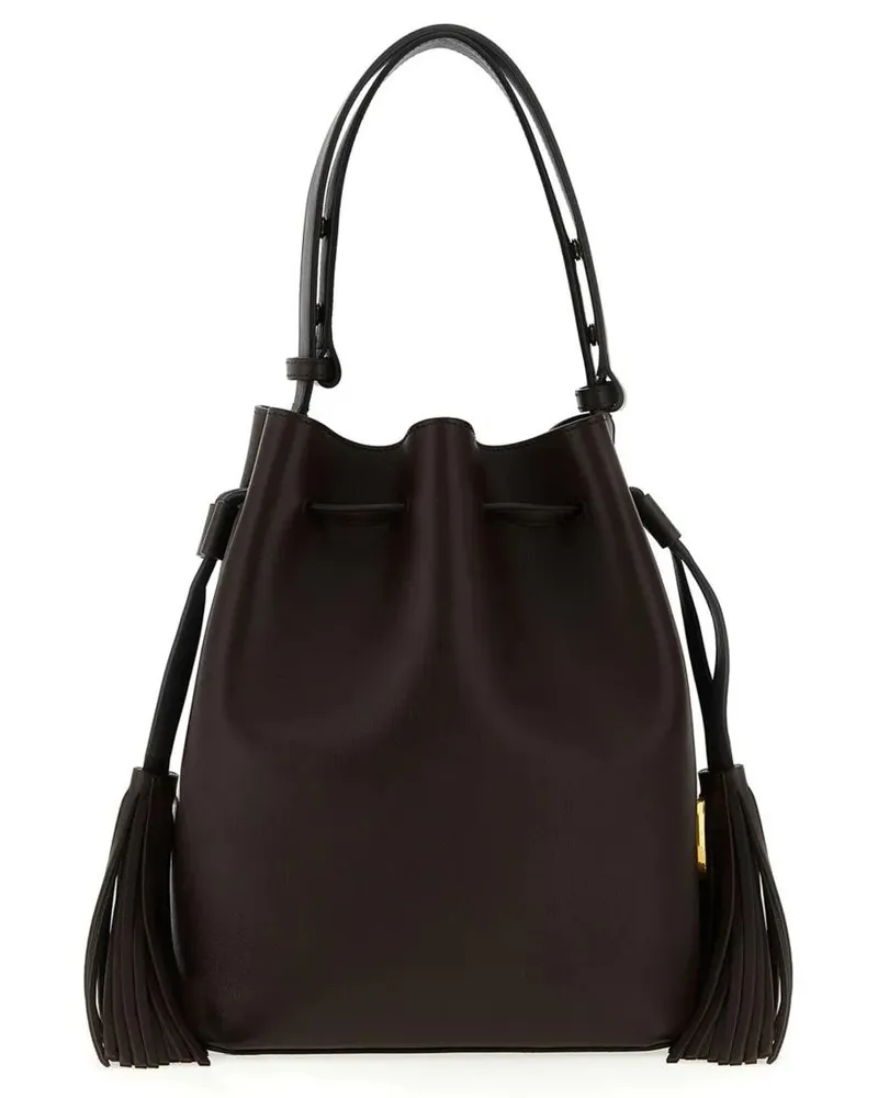 Valentino Garavani Hobo Bags Vlogo Signature Shoulder Bag braun Braun