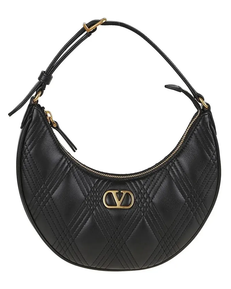 Valentino Garavani Hobo Bags Mini Hobo Quiltie 67 In Nappa schwarz Schwarz