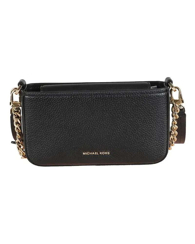 Michael Kors Hobo Bags Bryant Textured Leather Shoulder Bag schwarz Schwarz