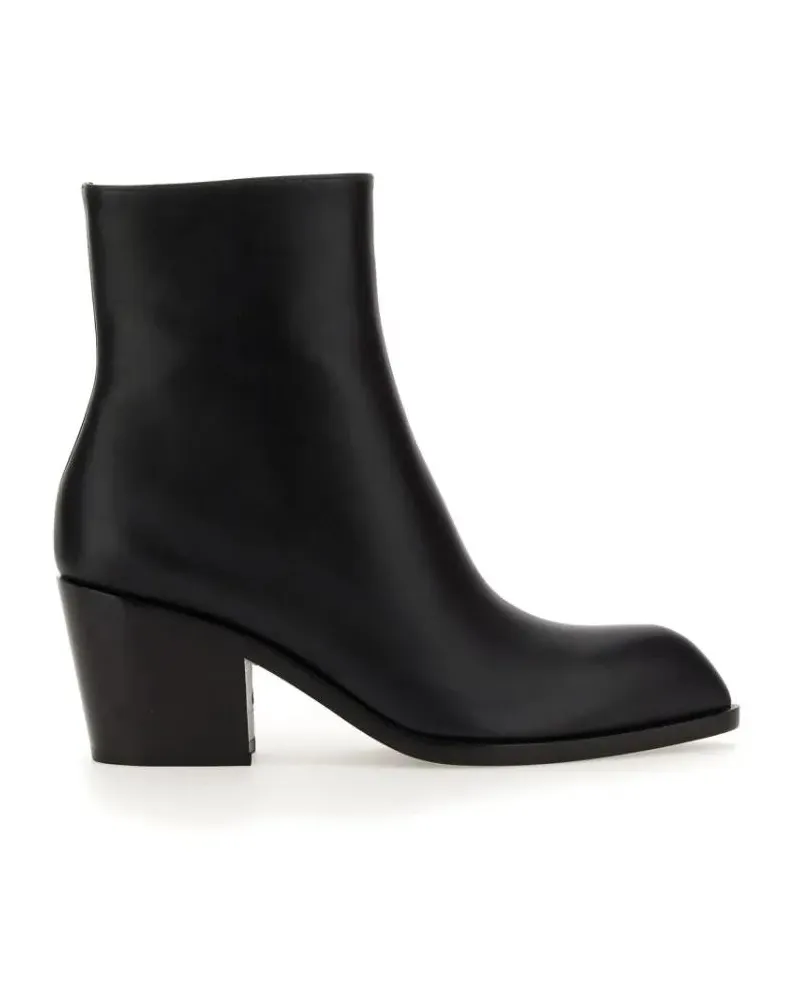 Gianvito Rossi Stiefel Smooth Leather Ankle Boots With Pointed Toe schwarz Schwarz