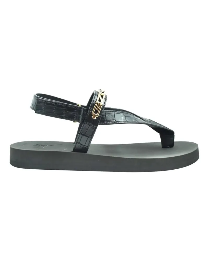 Giuseppe Zanotti Slipper & Pantoletten Sandals Black schwarz Schwarz