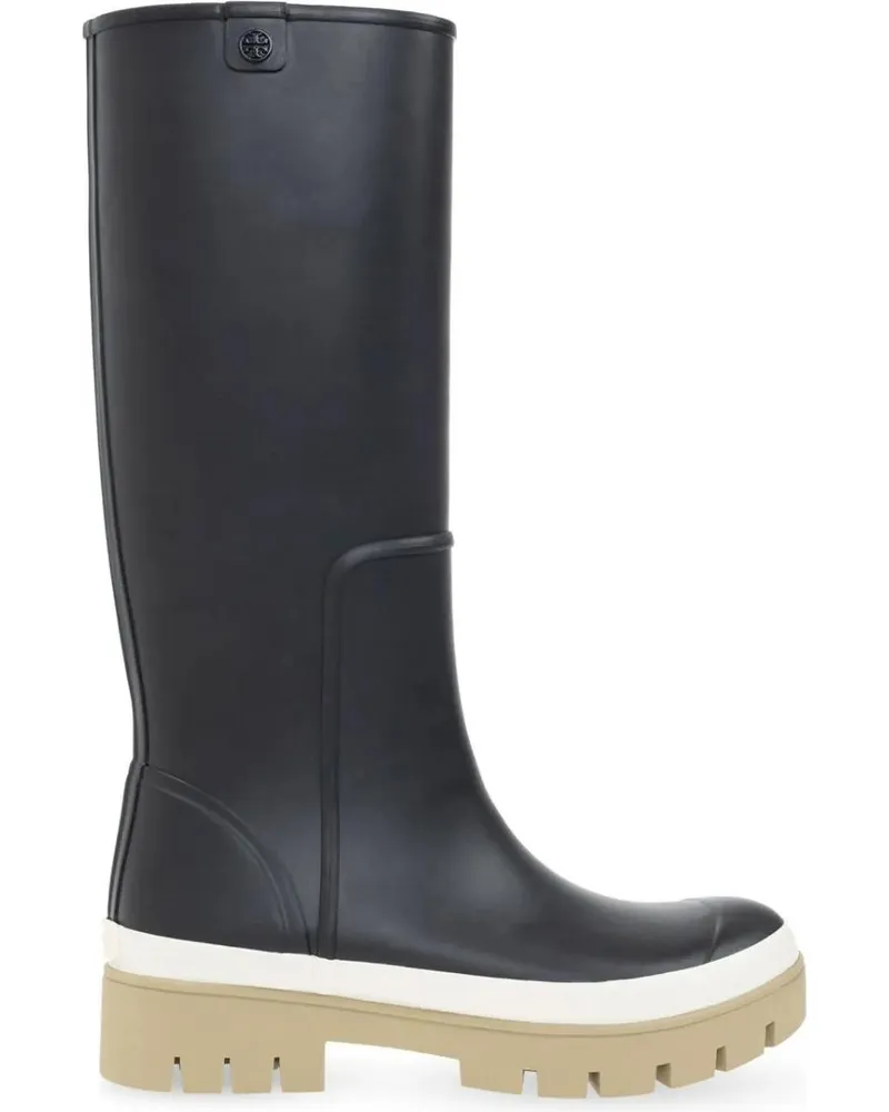 Tory Burch Stiefel Hurricane Tall Wellington Rain Boots schwarz Schwarz