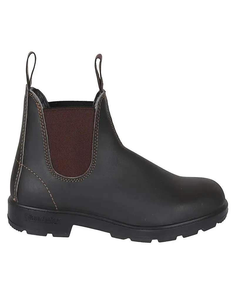 BLUNDSTONE Stiefel Ankle-High Rustic Brown Leather Boots With Elastic braun Braun