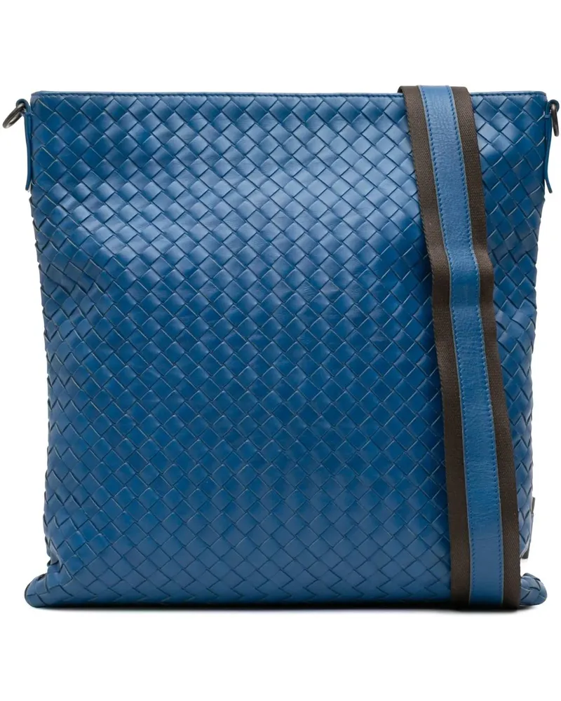 Bottega Veneta Hobo Bags Nappa Intrecciato Crossbody blau Blau