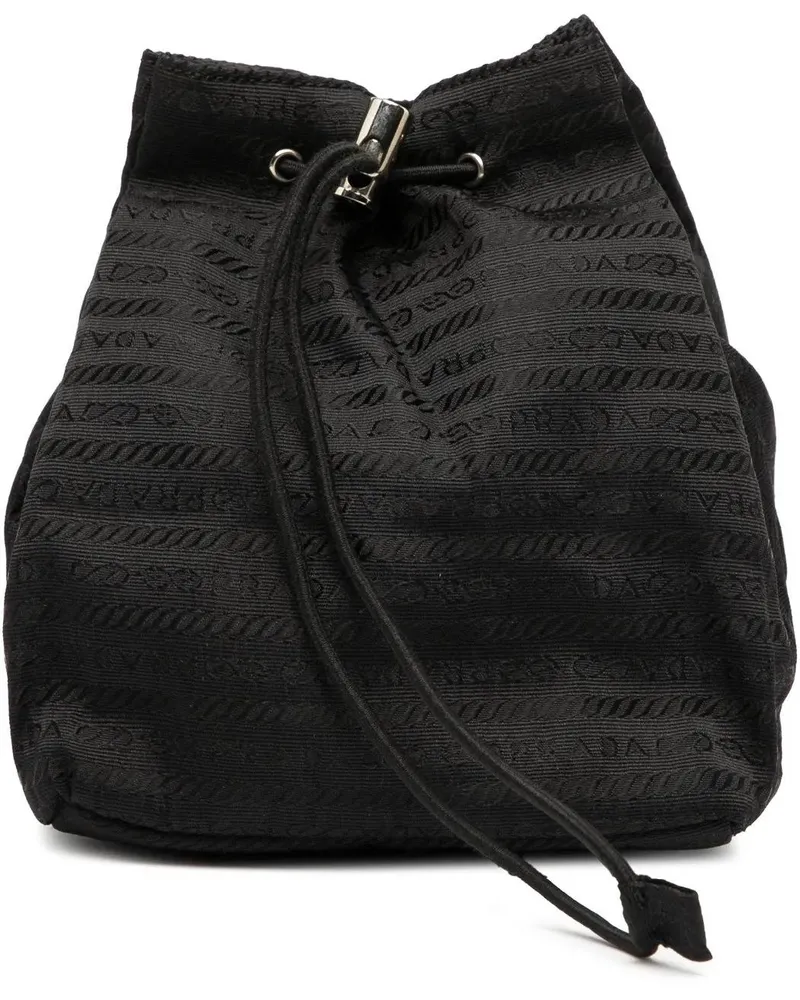 Prada Kosmetiktaschen Tessuto Drawstring Pouch schwarz Schwarz