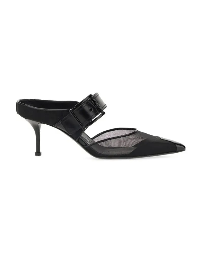 Alexander McQueen Sandalen Punk Sandal With Buckle schwarz Schwarz