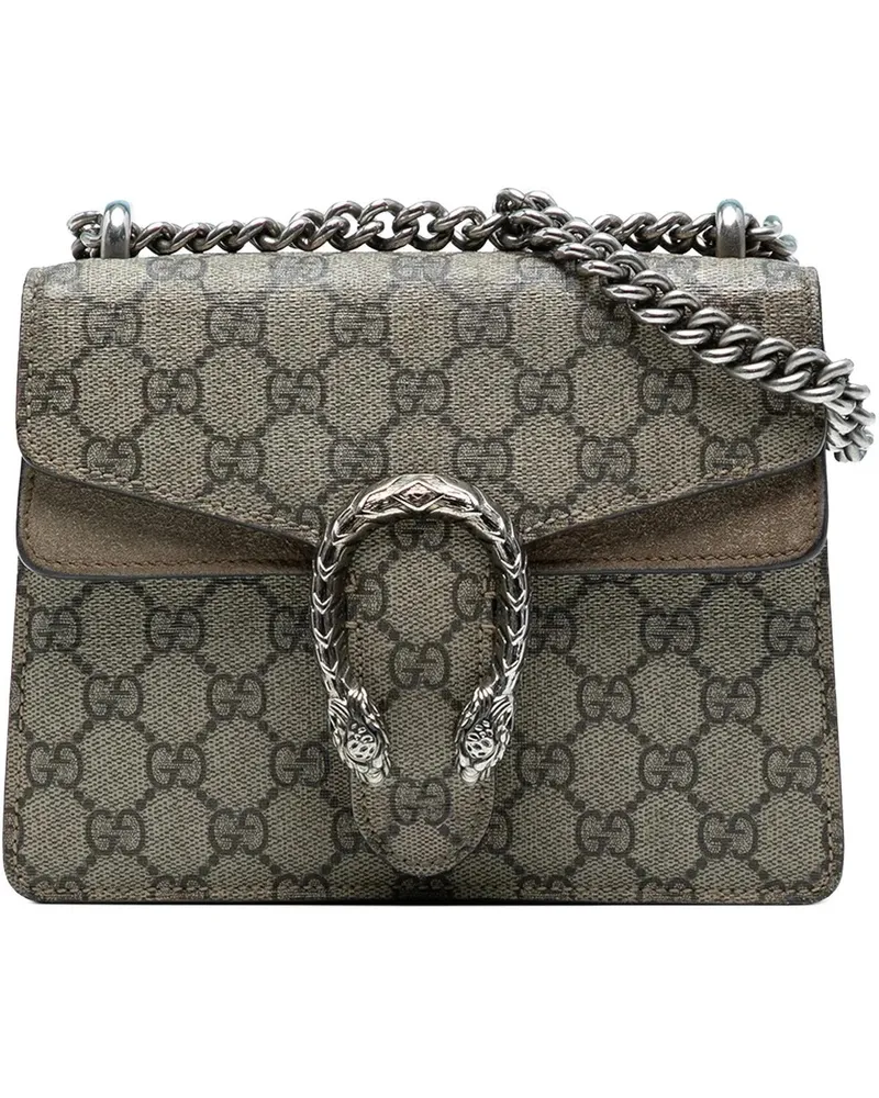 Gucci Hobo Bags Small GG Supreme Dionysus Crossbody braun Braun