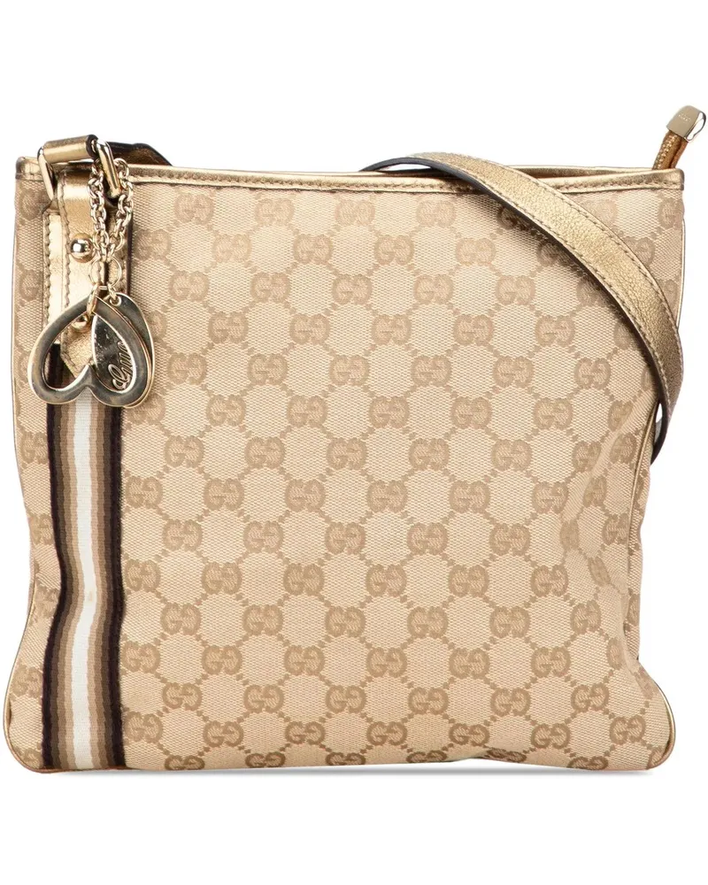 Gucci Hobo Bags GG Canvas Jolicoeur Crossbody braun Braun