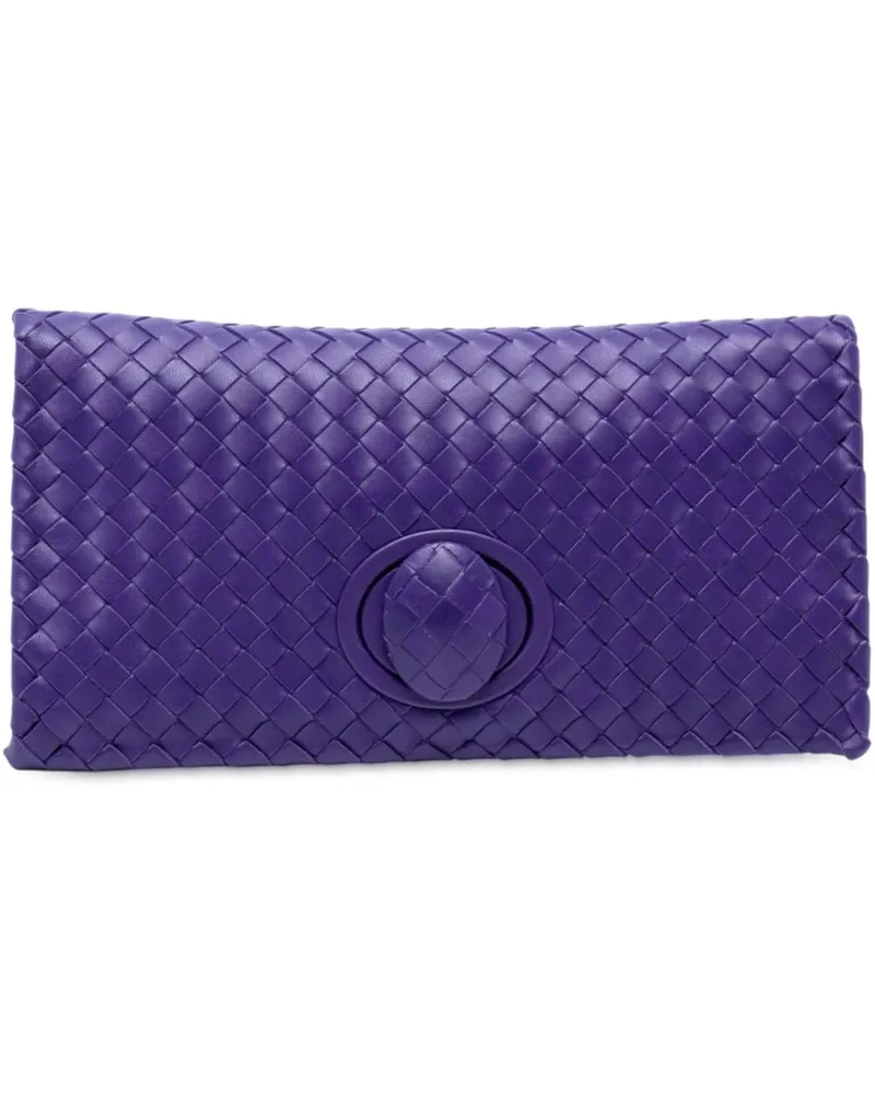 Bottega Veneta Clutches Nappa Intrecciato Turn Lock Clutch orange Orange