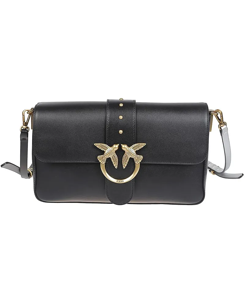 Pinko Crossbody Bags Love One Classic Slouchy Mb Charms Bag Black schwarz Schwarz