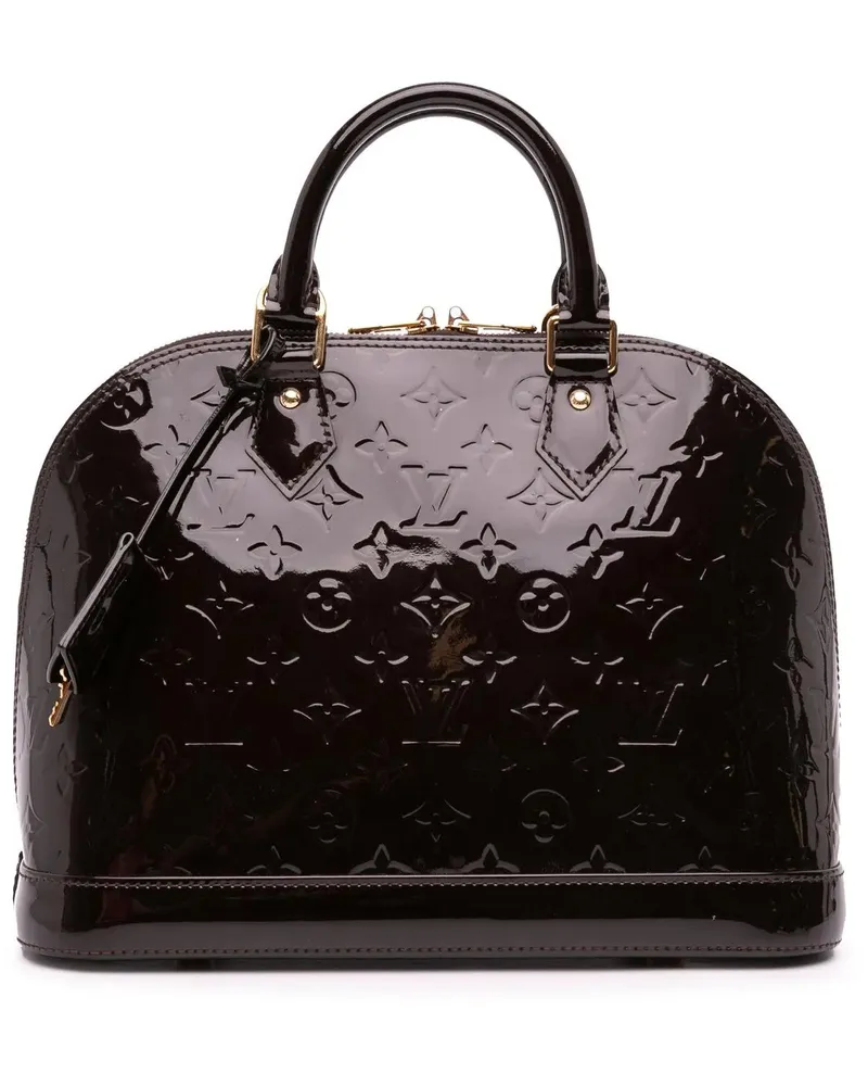 Louis Vuitton Crossbody Bags Monogram Vernis Alma PM orange Orange