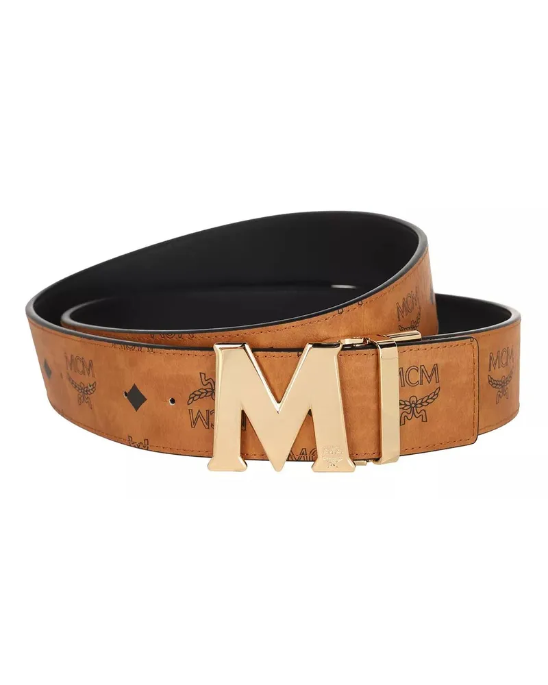 MCM Gürtel Claus Vi Belt 24K Sh Gd 4.5 Size cognacbraun Cognacbraun