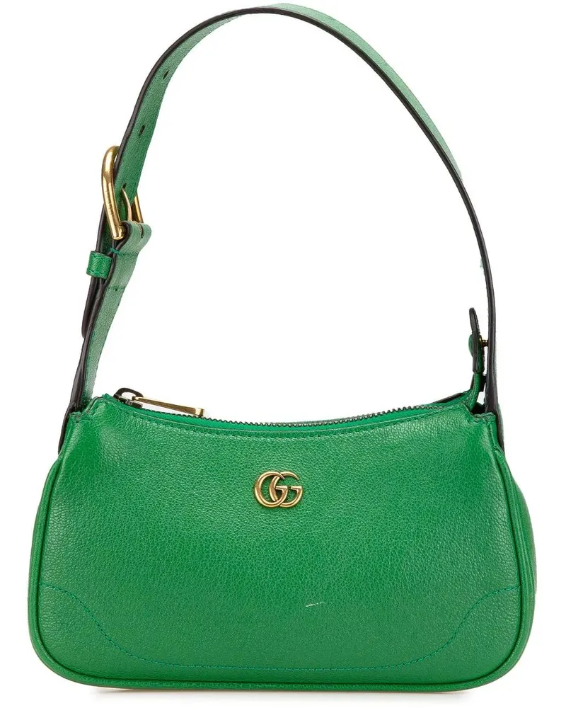 Gucci Hobo Bags Mini Leather Aphrodite Shoulder Bag grün Grün