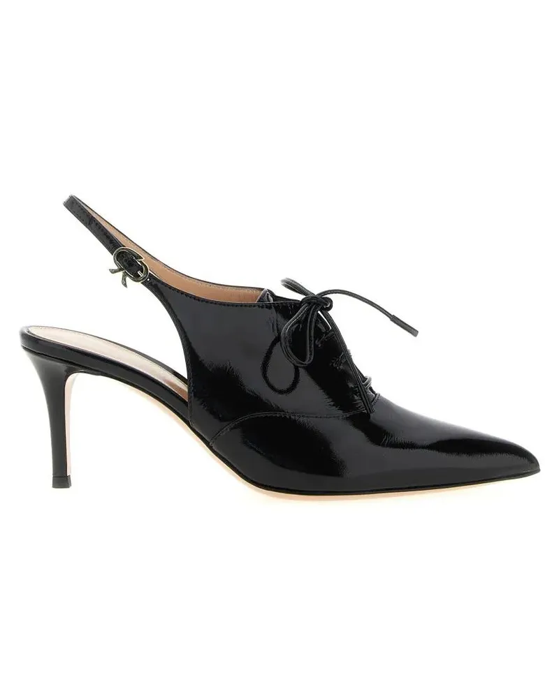 Gianvito Rossi Hohe Schuhe 'Veronica' Slingback schwarz Schwarz