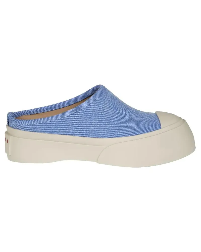 Marni Low-Top Sneaker Slip-On Blue Sneakers With Textured Upper blau Blau