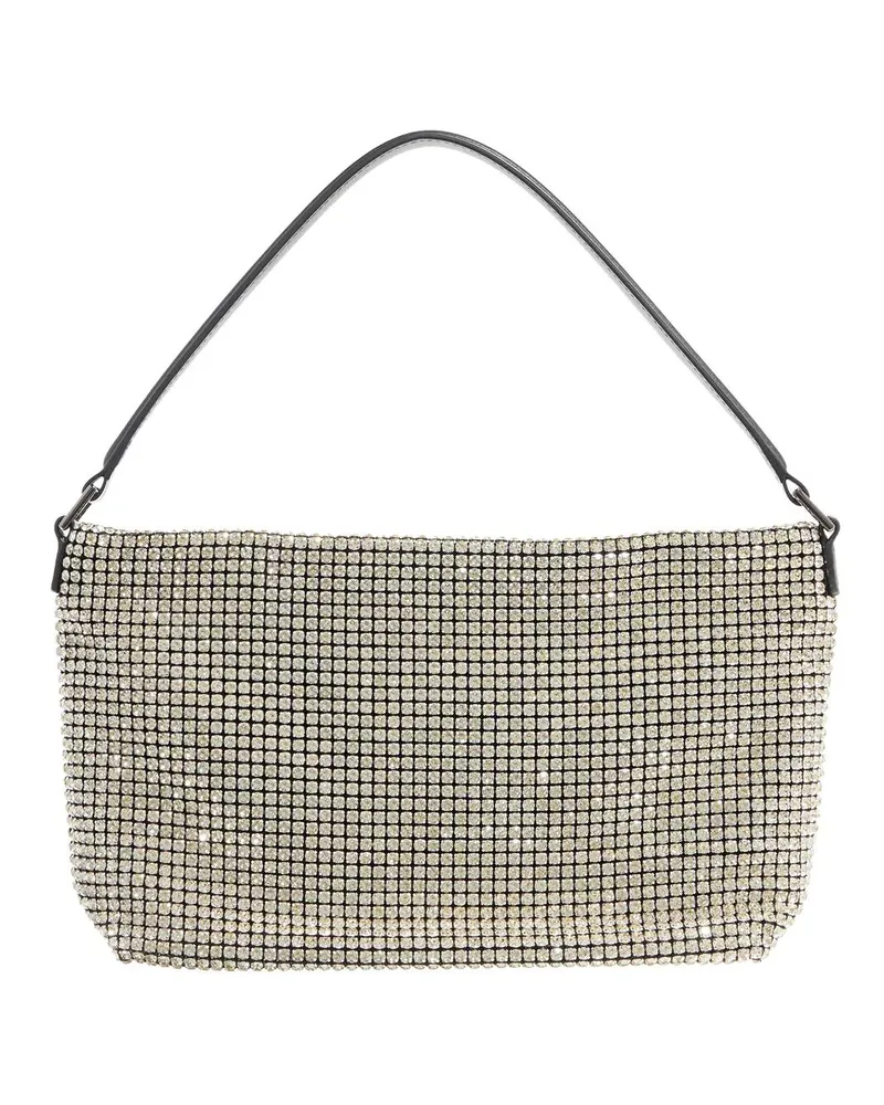 Self-Portrait Hobo Bags Diamante Medium Hobo Bag champagnerfarben 