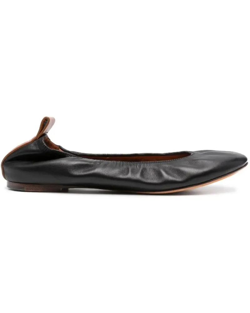 Lanvin Ballerinas Flat Shoes Black schwarz Schwarz
