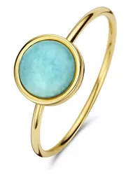 Isabel Bernard Ring  Belleville damen Ring 585 Gold IB33 Hellblau