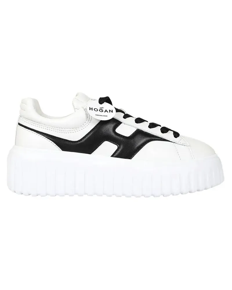 Hogan Low-Top Sneaker H645 Leather Sneakers With Contrasting Accents weiß Weiß