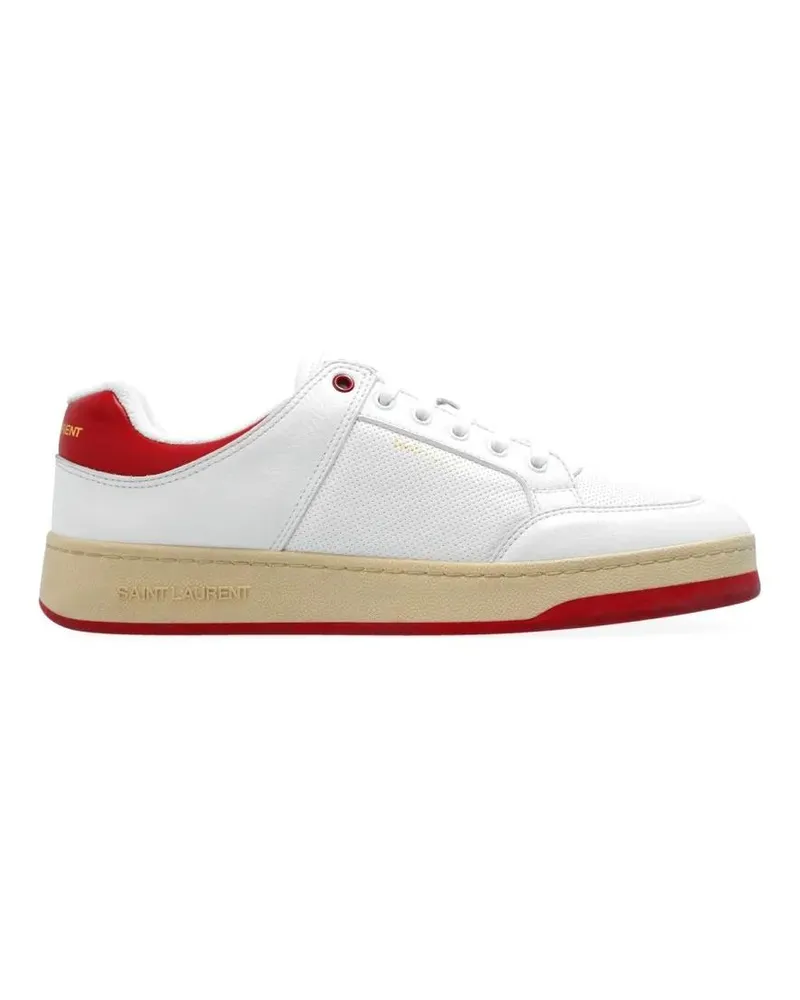 Saint Laurent Low-Top Sneaker Leather Sneakers weiß Weiß