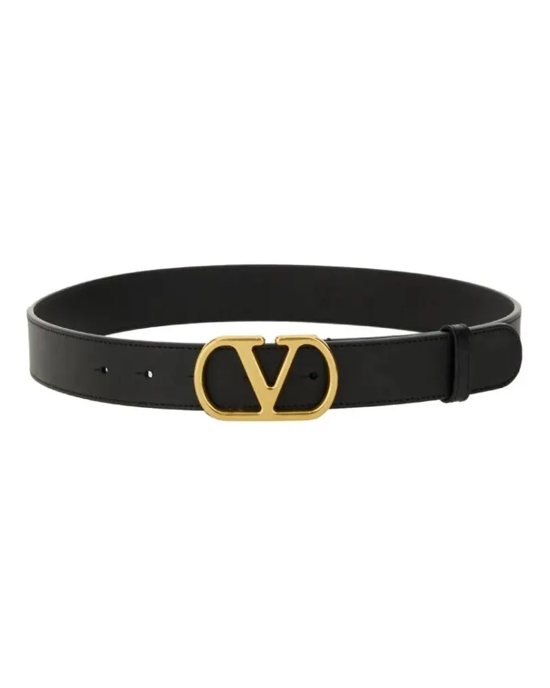Valentino Garavani Gürtel "Vlogo Signature" Belt schwarz Schwarz