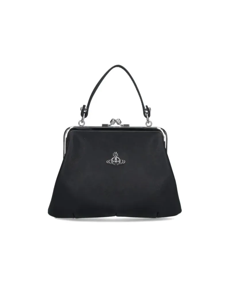 Vivienne Westwood Crossbody Bags Structured Handbag With Detachable Chain Strap schwarz Schwarz