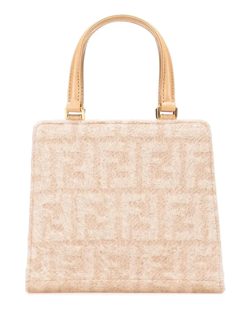 Fendi Crossbody Bags Zucca Felt Handbag braun Braun