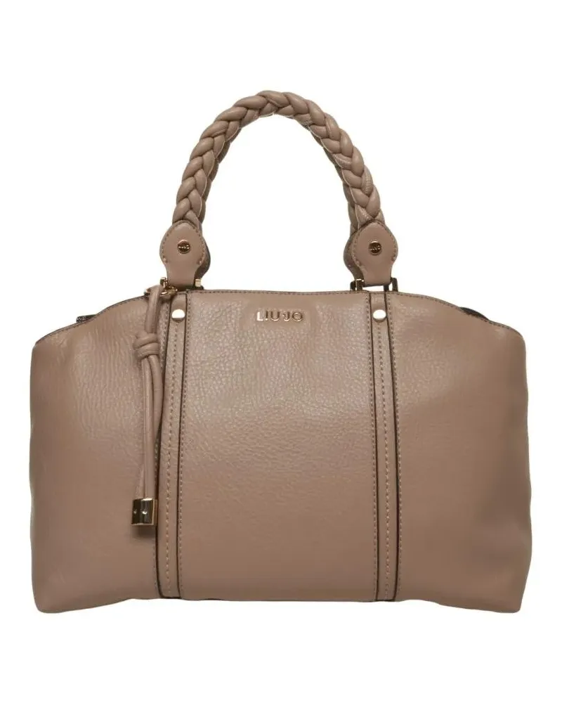 Liu Jo Shopper & Totes 'Fluida' Hammered Leather Shopper braun Braun