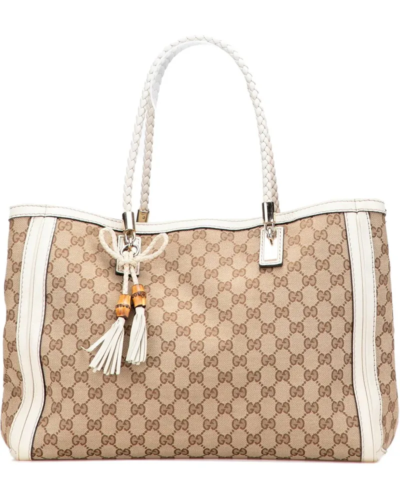 Gucci Shopper Medium GG Canvas Bella Tote braun Braun