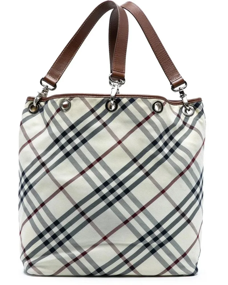 Burberry Shopper Nova Check Canvas Tote braun Braun