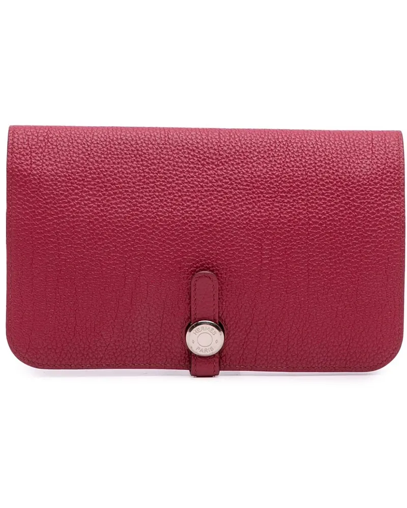 Hermès Portemonnaie Togo Dogon Duo Wallet GM rot Rot