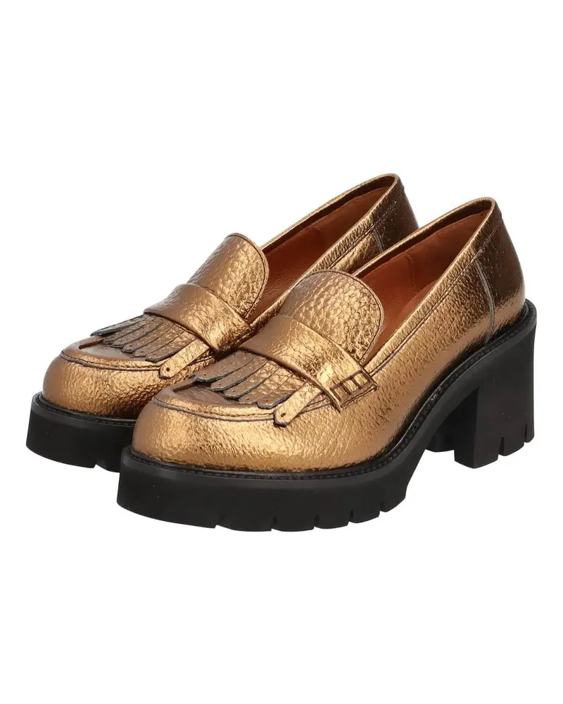 Thea Mika Slipper & Pantoletten Penny-Loafer goldfarben 