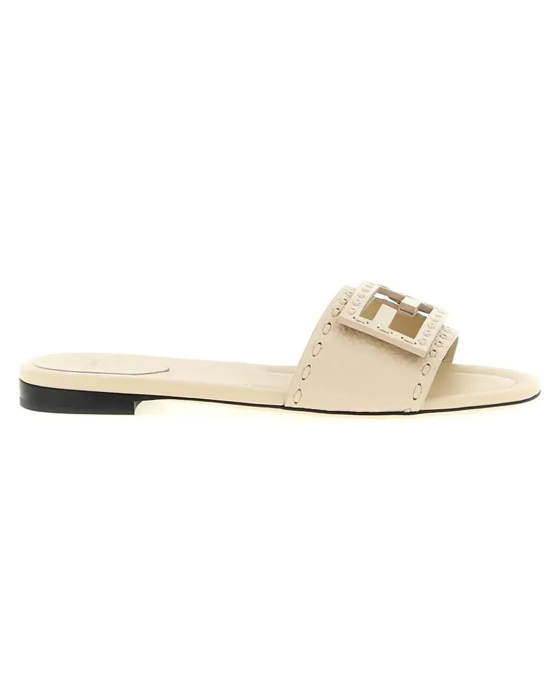Fendi Sandalen 'Baguette' Slides beige Beige