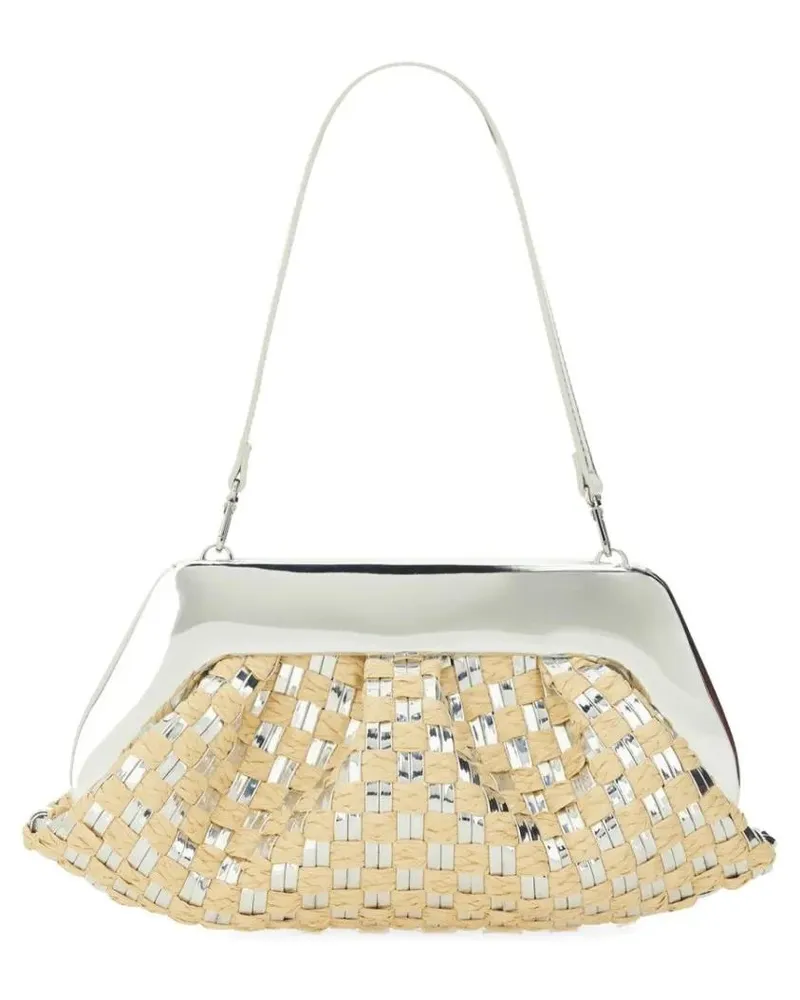 THEMOIRÈ Clutches "Emera" Weaved Bag beige Beige