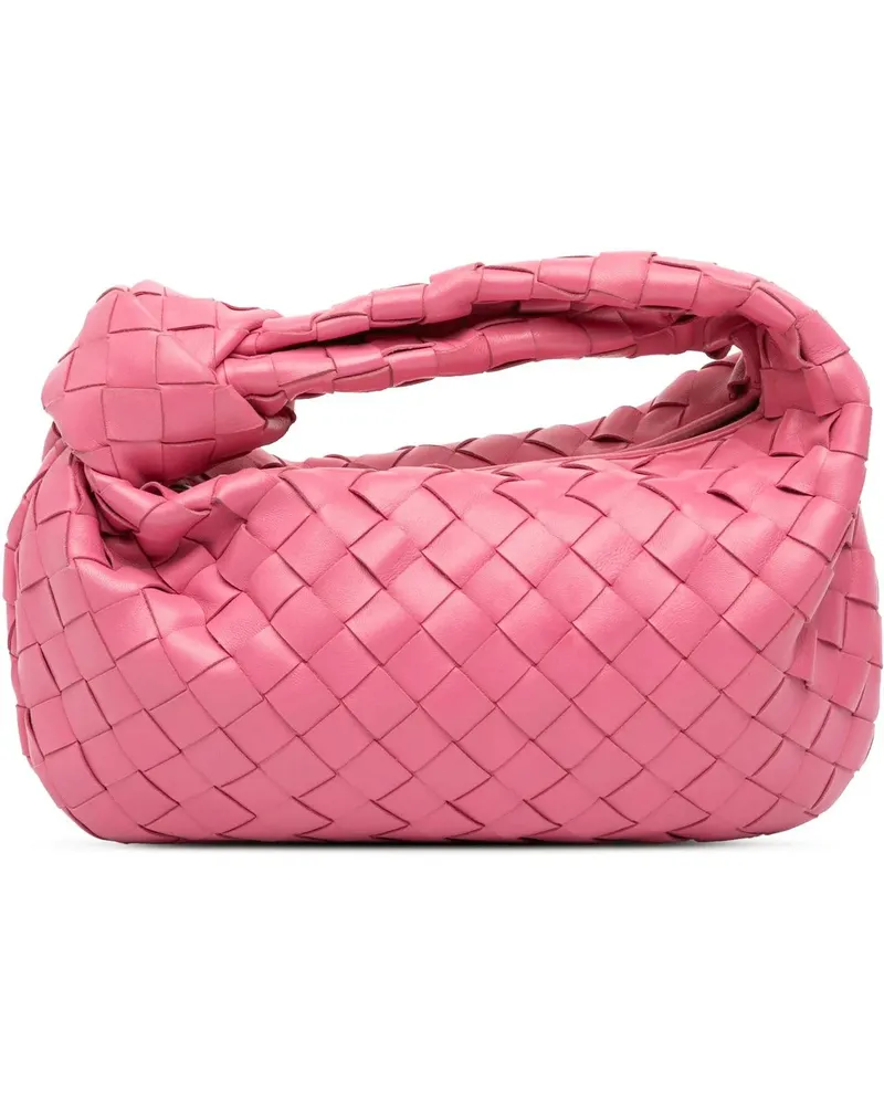Bottega Veneta Hobo Bags Mini Nappa Intrecciato Jodie rosa Gold