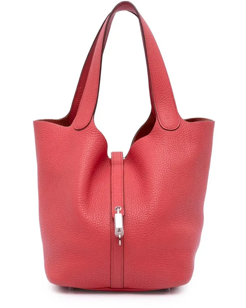 Hermès Crossbody Bags 2010 Clemence Picotin Lock 22 rot Rot