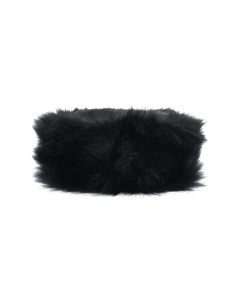 RUSLAN BAGINSKIY Caps & Mützen "Pillbox" Fur Hat Black schwarz Schwarz