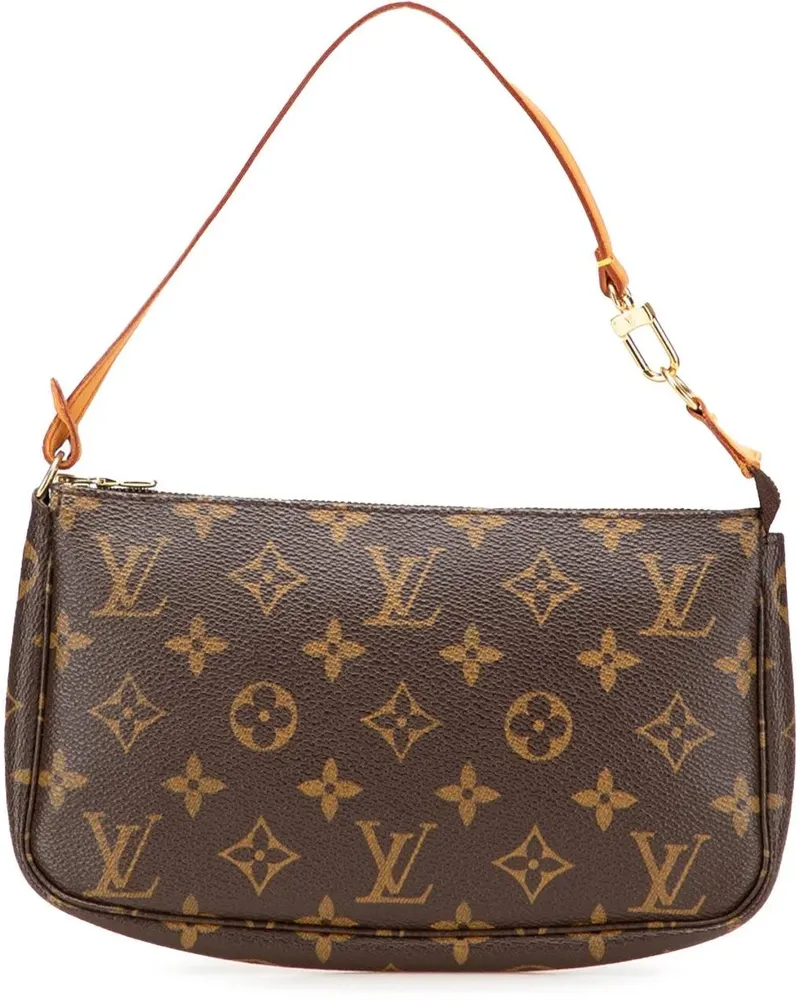 Louis Vuitton Hobo Bags Monogram Pochette Accessoires braun Braun