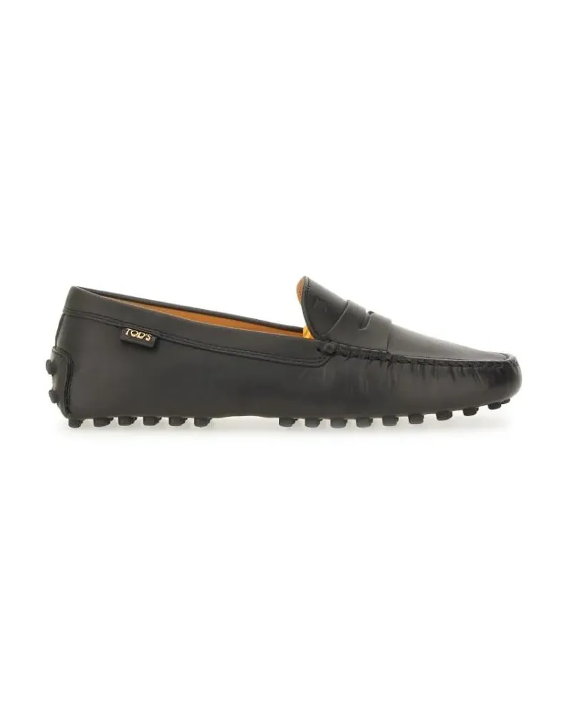 TOD'S Gommino" Leather Loafer schwarz Schwarz