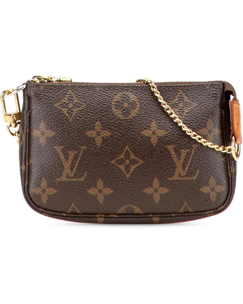 Louis Vuitton Crossbody Bags Monogram Mini Pochette Accessoires braun Braun