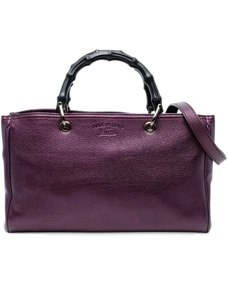 Gucci Hobo Bags Medium Calfskin Bamboo Shopper Satchel orange Orange