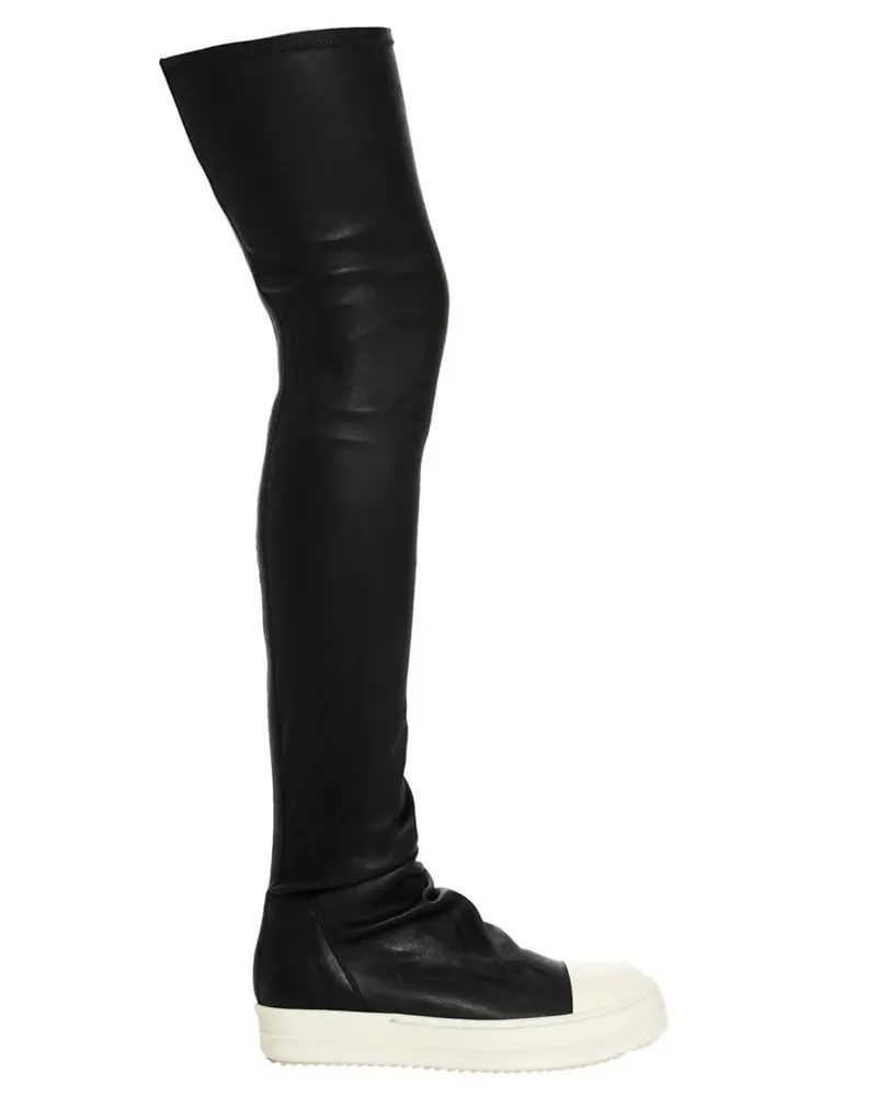 Rick Owens Stiefel 'High Stocking Sneaks' Boots schwarz Schwarz