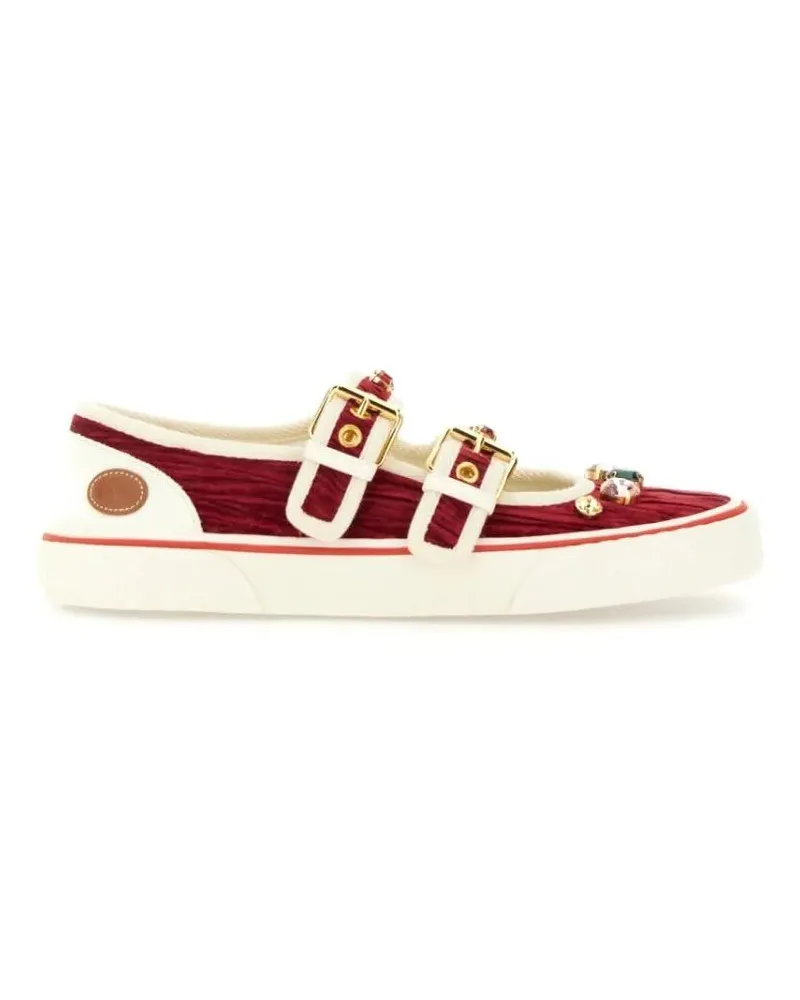 Valentino Garavani Low-Top Sneaker Velvet "Dollyboard" Ballerina Sneaker rot Rot